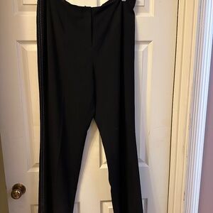 Grace Dane Lewis || Black Straight Leg w/ Side Stitching || 16 || FLAW || NWT